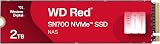 WD Red SN700 2TB NAS NVMe M.2 2280 SSD for Network Attached Storage view 1