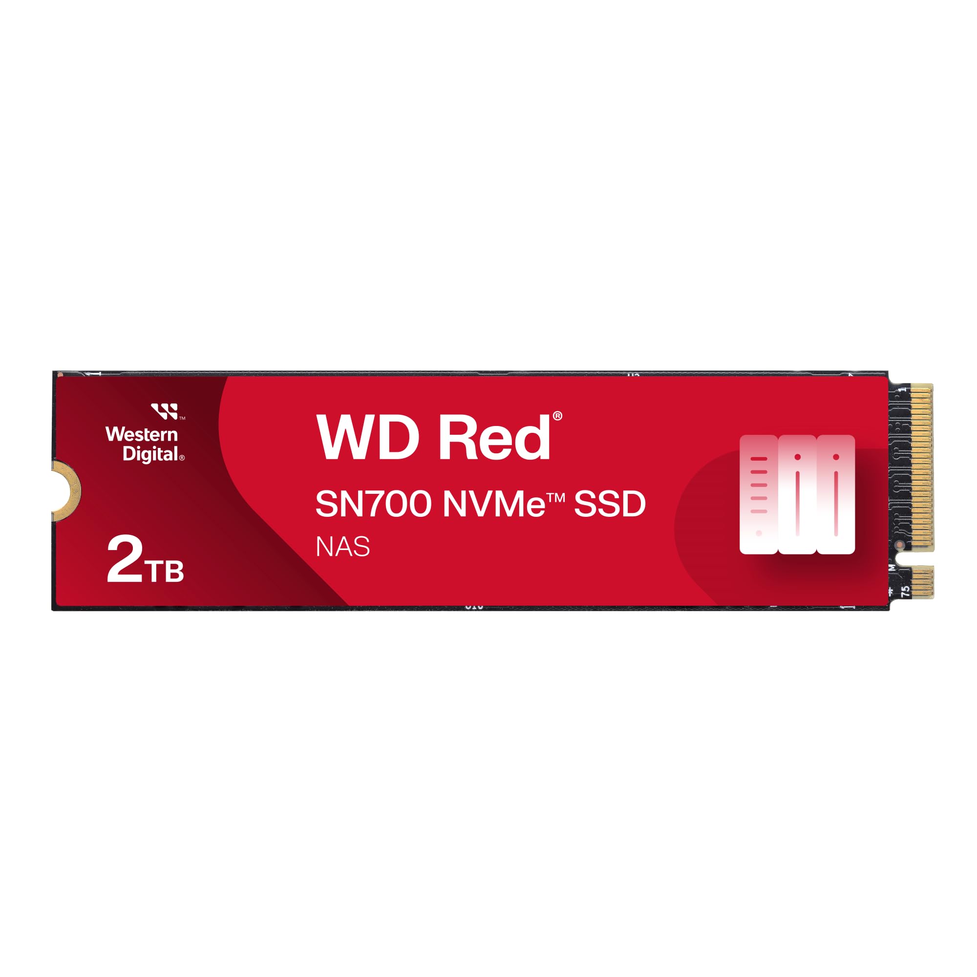Photo 1 of Western Digital 2TB WD Red SN700 NVMe Internal Solid State Drive SSD for NAS Devices - Gen3 PCIe, M.2 2280, Up to 3,400 MB/s - WDS200T1R0C