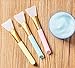 Lemoncy 2 pc Silicone Facial Mask Brush Hairless Face Mask Brush Makeup Applicator Brush Mask Mud Brush Tools Mask Applicator Makeup Cosmetic Brush for Facial Eye Body Mask DIY Needs