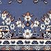 Home Dynamix Premium Sakarya Traditional Medallion Border Area Rug, Country Blue, 3'7