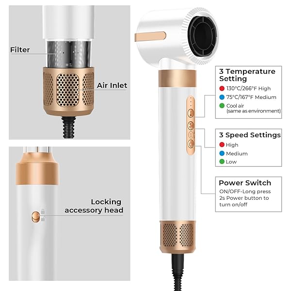 7 IN ONE BLOW DRYER BRUSH, NEGATIVE ION HAIR DRYER BRUSH SET UPGRADE HOT AIR BRUSH AIR STYLER CURLING WRAP AIR CURLER, CURLING IRON HAIR STYLING TOOLS AS A GIFT FOR STRAIGHT/CURL/DRYING/SMOOTHING