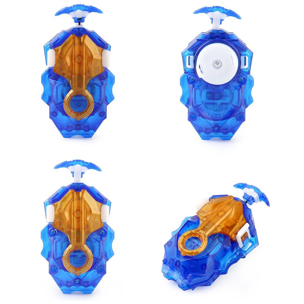 Bey Battling Blade Burst Launcher and Grip, B-184 Left Right Spin String Launcher Grip DB Layer System Compatible with All Bey Burst Series - Blue