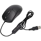 ASHATA Heated Mouse, Constant Temperature Adjustment Wired Heated Mouse Widely Compatible for PC for Laptops for Desktops