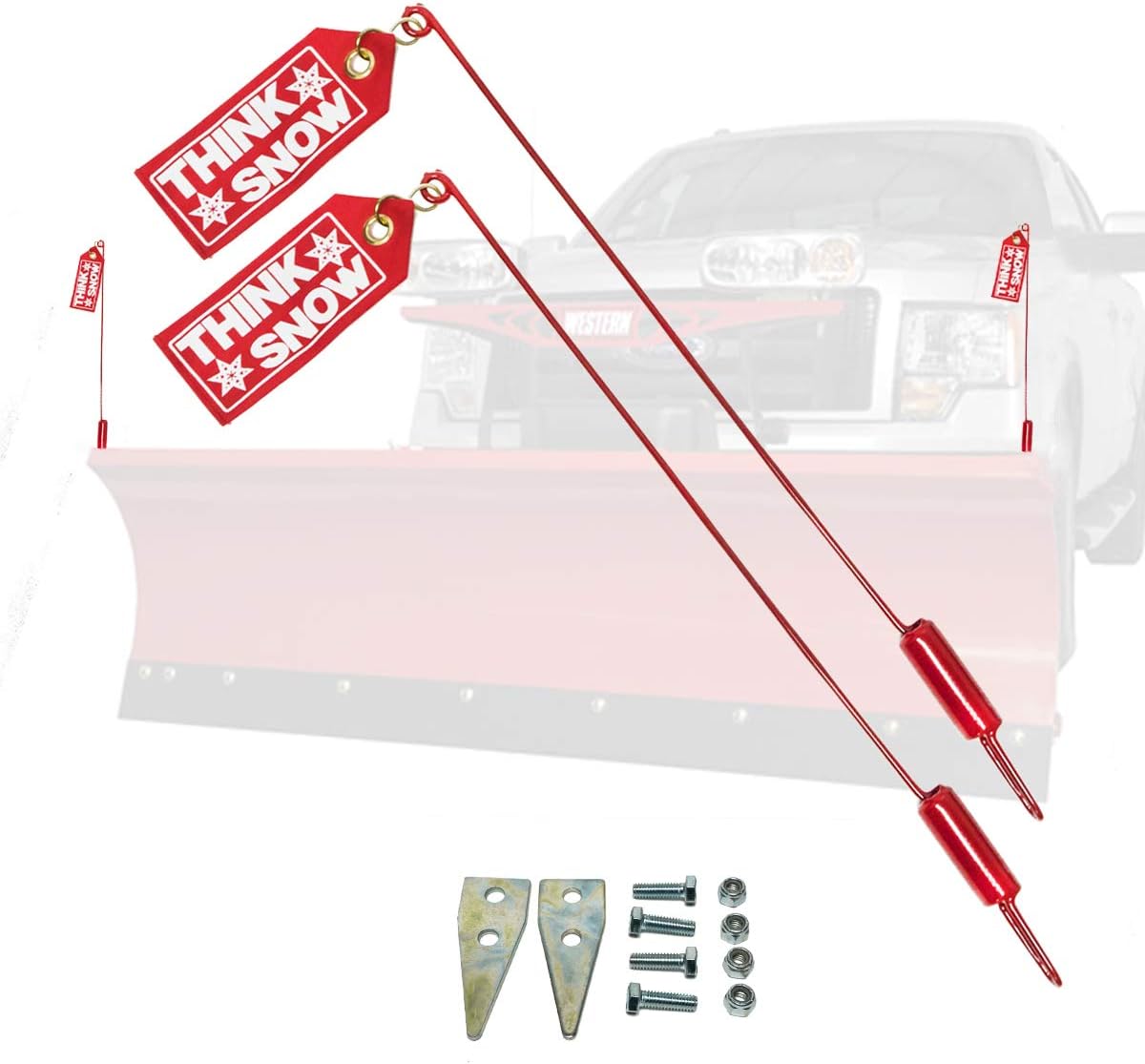 2PK Snow Plow Blade Guide Markers Flags for Western 59700