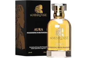 Ambroise Nourishing Hair Fragrance (50mL, Aura - Warm & Powdery Notes of Sweet almond, Creamy Amber and Sun-Kissed Rose) Hair Perfume