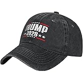 2028 President Election Low-Profile Classic Baseball Cap for Men and Women - Adjustable Dad Hat,Black
