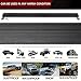 OFFROADTOWN 52Inch LED Light Bar Off Road Driving Light 800W Quad Row Roof Lights Straight Work Light Bar with Wiring Harness and Black Cover for Pickup Chery Dodge
