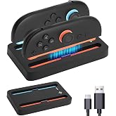 CBDYWVR Charging Dock for Nintendos Switch 2,Switch 2 Joycons Dock for 2 Joycon,Joycons Charger Stand Station with LED Indication and USB Type-C Charger Cable