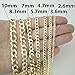 Beauniq Men's Solid 14k Yellow Gold Comfort Cuban Curb Chain Necklace