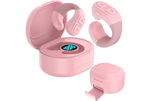 SSOBZELR TikTok Scrolling Ring Remote Control, App Remote Page Turner for iPhone ipad Android, Mobile Phone Camera Bluetooth Remote Control Scrolling Ring with Stand（Pink）