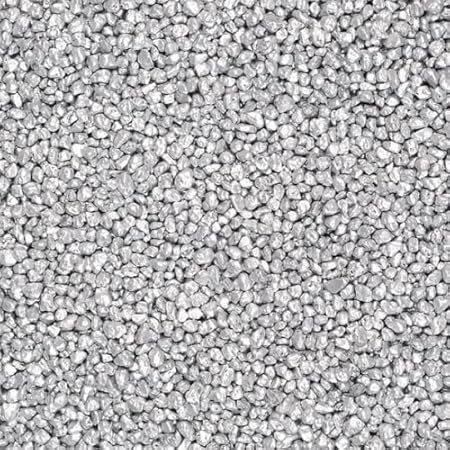 Dekogranulat / Dekosteine (2-3 mm), 1 kg, silber-metallic