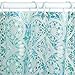 Zenna Home Morocco Waterproof PEVA Shower Curtain, Teal Blue, 70 x 72 Inches
