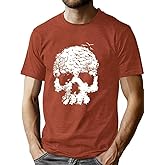 CJQCJQ Fall Halloween Shirt for Men Winter Thanksgiving Christmas Graphic Tees