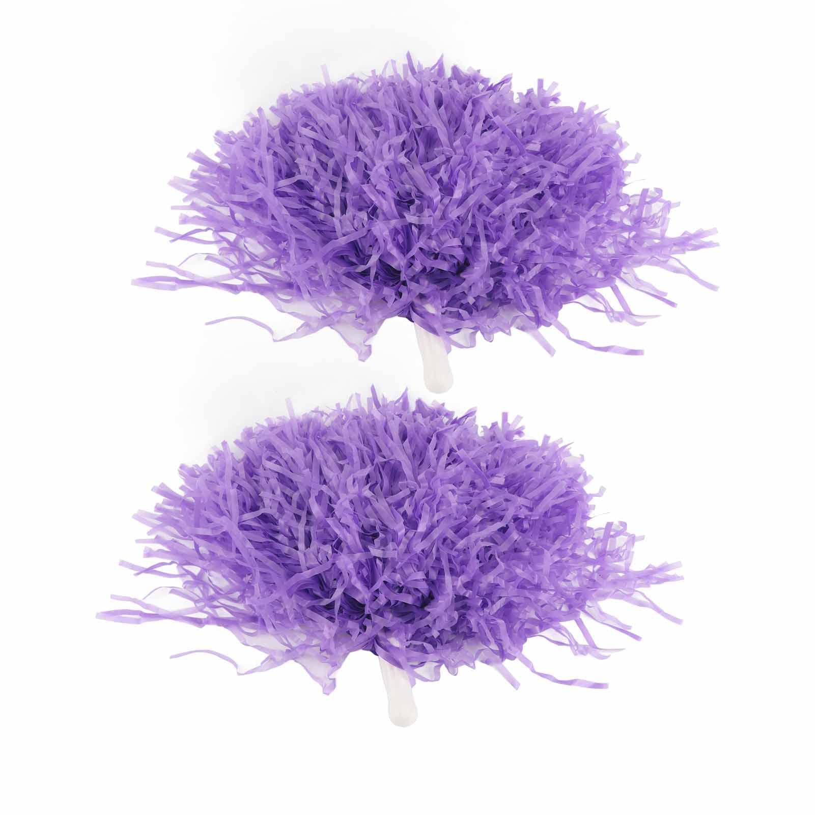 VGEBY 2pcs Cheerleader Pom Poms, Squad Cheer Sports Plastic Pom Poms Sports Cheers Ball Party Dance Useful Accessories(purple) Dance equipment Sports Equipment