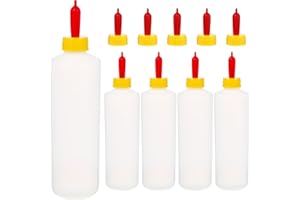 Angoily 400ml Goat Bottle, 5PCS Lamb Bottle Goat Feeding Bottle, Small Animal Milk Drink Bottle for Feeding Goats, Nursing Bottles Puppies, Pet Bottles for Goats