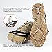 Ice Grippers Cleats Hiking on 12 Teeth Claws Traction Cleats  Stainless Steel Chain Anti-Slip Spikes Crampons,M/L