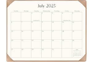 Desk Calendar 2025-2026, KOPEESY 22 x 17 Large Calendar with Desk Mat, 18 Month From January 2025 to June 2026, 22 x 17 Desk top Calendar for Home School and Office (Apricot)