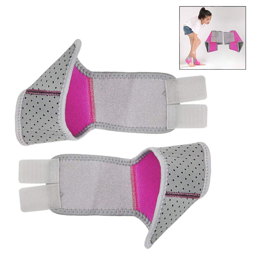 LHKJ 1 Pair of Girls Kids Adjustable Compression Ankle Support Outdoor Sports Breathable Running Cycling Skating Dance Ankle Brace Protector Guard