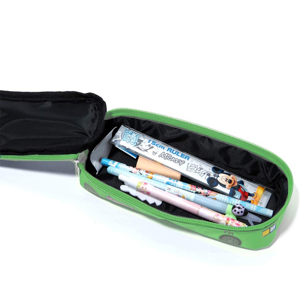 Big Capacity 3D Police Car Style Statonery Pencil Case Pen Box Pouch for Students Kids, Jeep(Green)