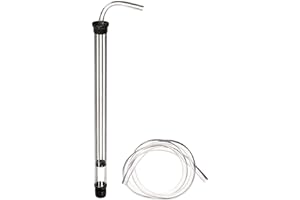 Fermtech Mini Auto-Siphon - Clear Siphon with 3ft Food - Grade Vinyl Hose - Effortless Bottling for 1 Gallon Jugs, Wine, Beer