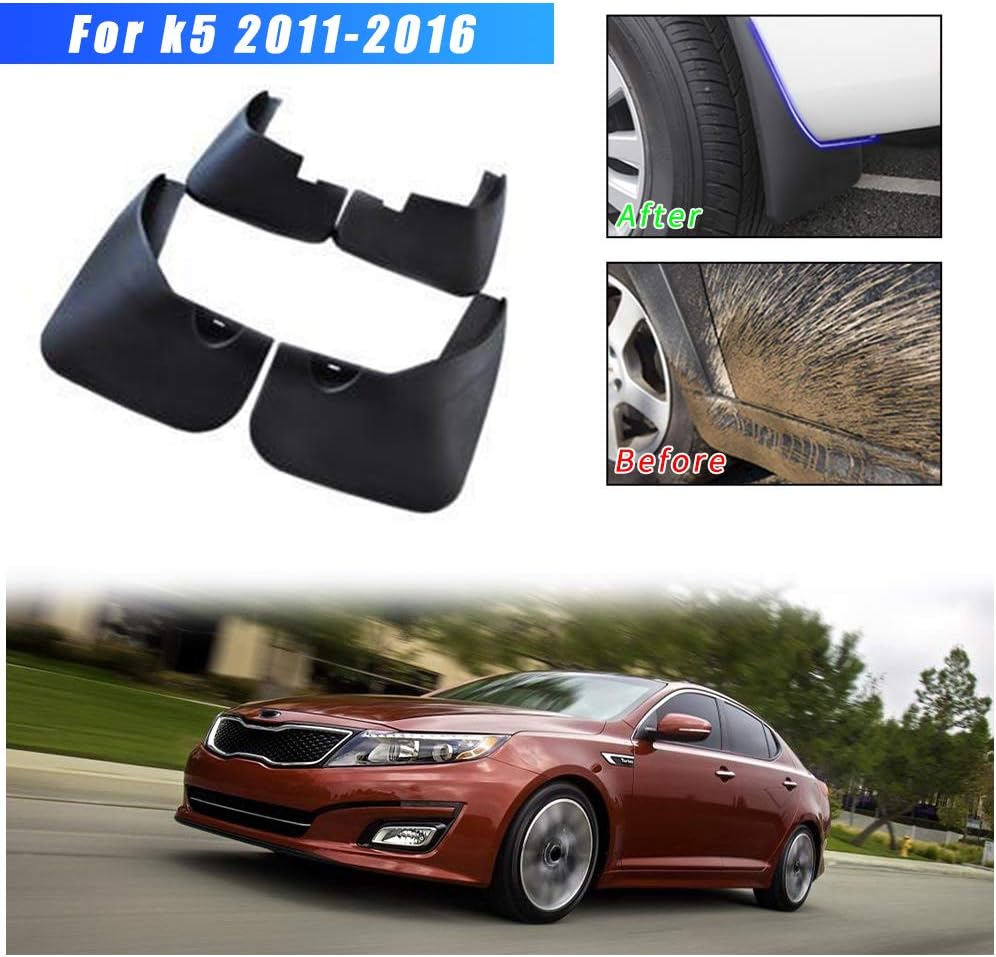 Amazon Com For Kia Optima K5 2011 2012 2013 2014 2015 2016 Car Wheel Splash Guards Mud Flaps Premium Heavy Duty Mud Guards Rally Armor Fender Automotive
