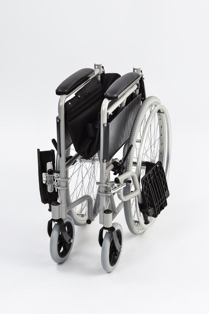 NRS Healthcare N43723 Transit-Lite Wheelchair - Self Propelled - Grey (Eligible for VAT relief in the UK) - Image 4