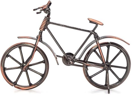 simon lee woodham schmiedeeisen fahrraddekoration modell deko fahrrad deko fahrrad klein metall art dekoration ornamente fur home office amazon de kuche haushalt