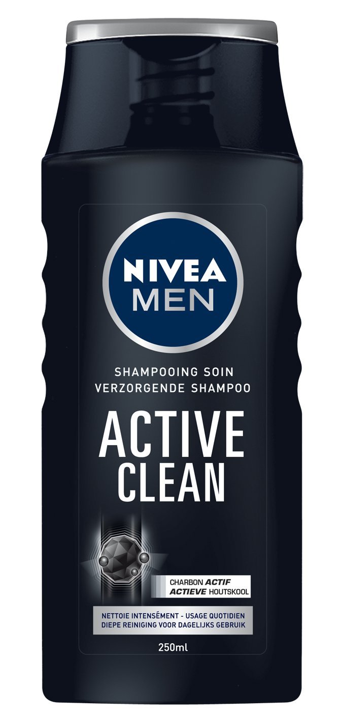 Nivea Men Active Clean Shampoo 250 ml – Pack of 3