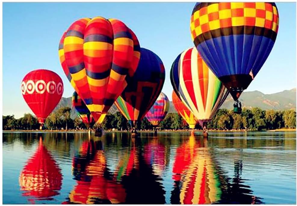 1000 Pieces Jigsaw Puzzles for Adults - Hot Air Balloon Jigsaw Puzzles 19.68'' x 29.52'' –Every Piece is Unique