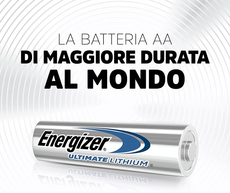 Ultimate Lithium AA (Confezione da 4) Pile 1,5V