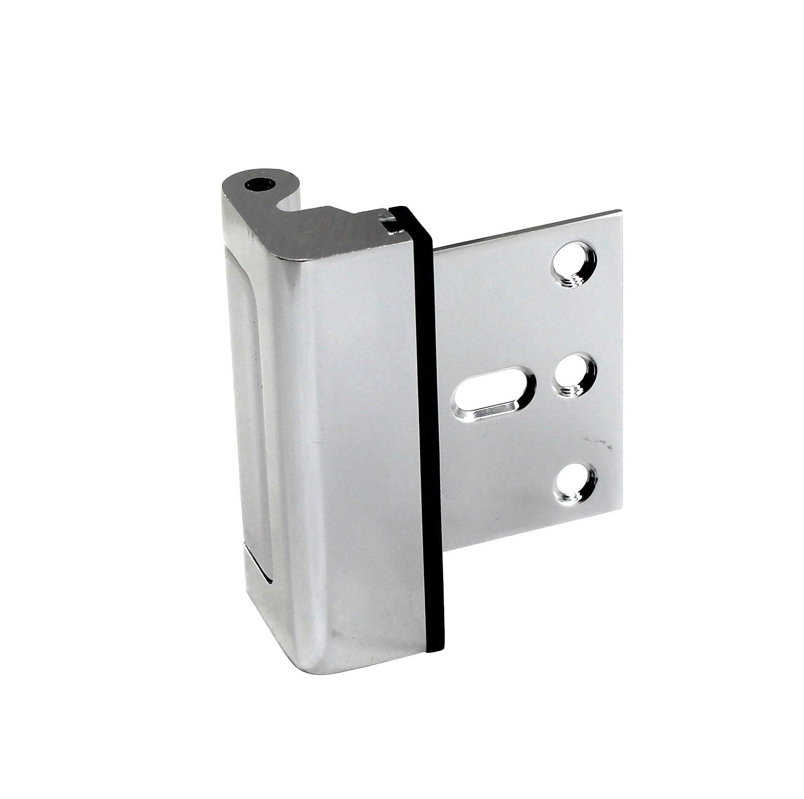 One Piece of Aluminum Alloy Security Door Lock Reinforcement Dead Bolt Child Safety Door Lock Oxidized Silver Color