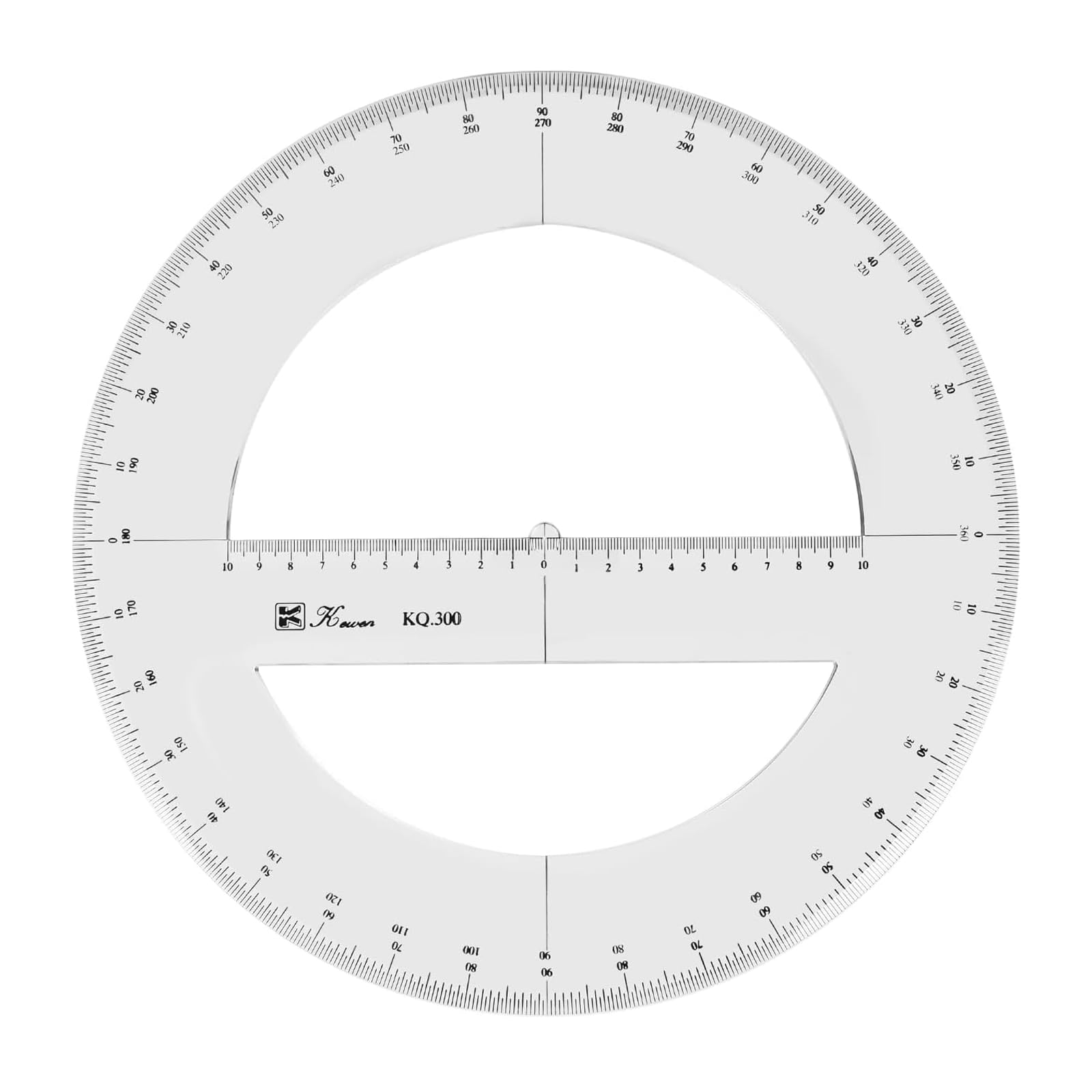 360 Degree Protractor Angle Measure Drawing Rulers School Math Stationery, 30cm