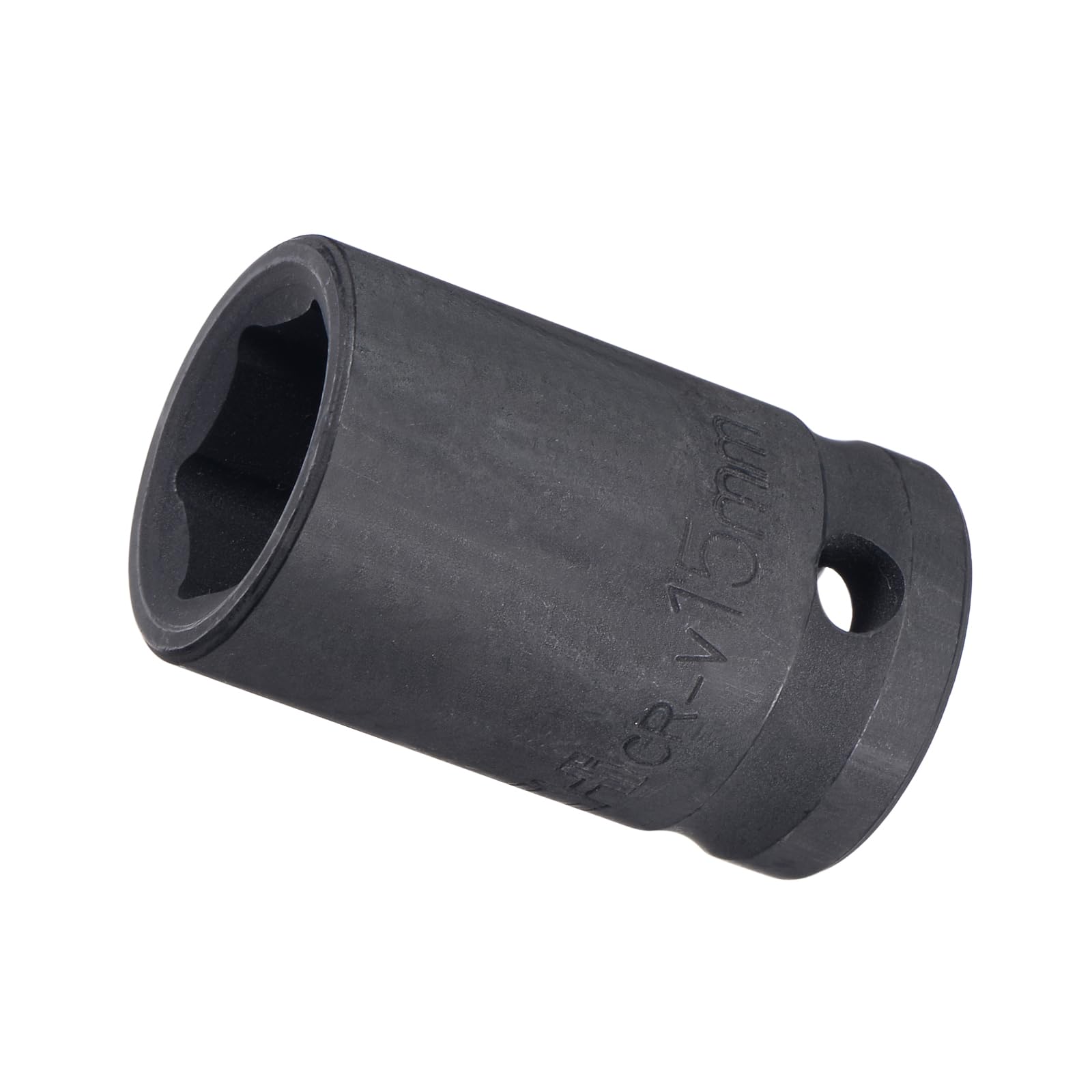 CoCud Deep Impact Socket, 1/2 Inch Drive 15mm Socket Size, CR-V 6-Point Metric Deep Sockets - (Applications: for Remove Tighten Hex Head Bolts Nuts)
