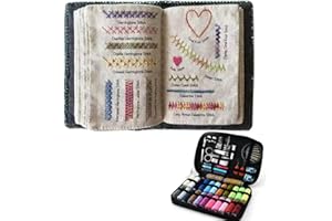 2026 Upgraded Embroidery Stitch Book Kit, 106 Patterns with Tools & Tutorials, 99 PCS Beginner Embroidery Kit, Portable Hand 