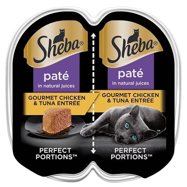 SHEBA, PERFECT PORTIONS CHICKEN AND TUNA ENTREE WET...