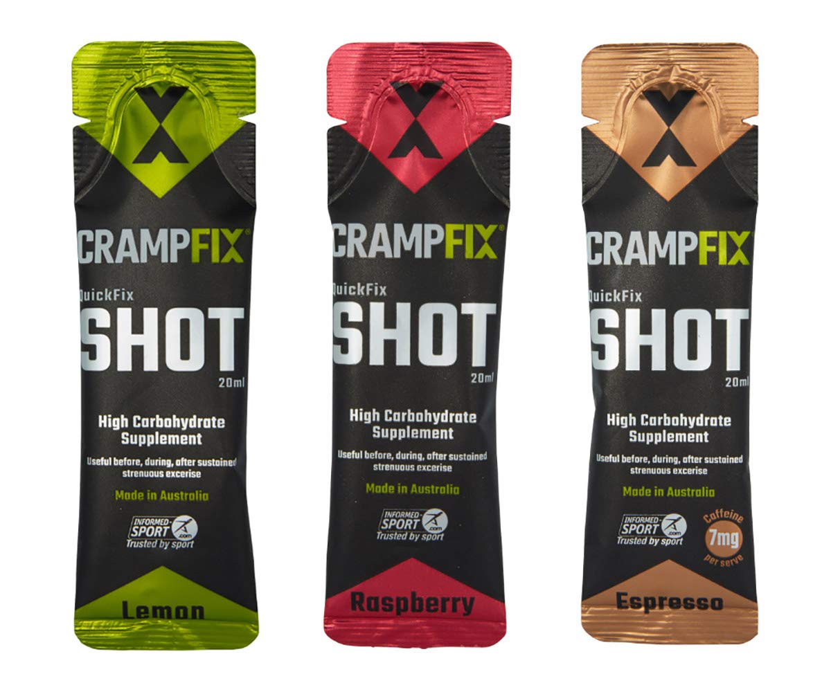 Crampfix QuickFix Shot Sachets - Fast & Effective Relief from Muscle Cramp (3 x 20ml Packets) (Mixed)