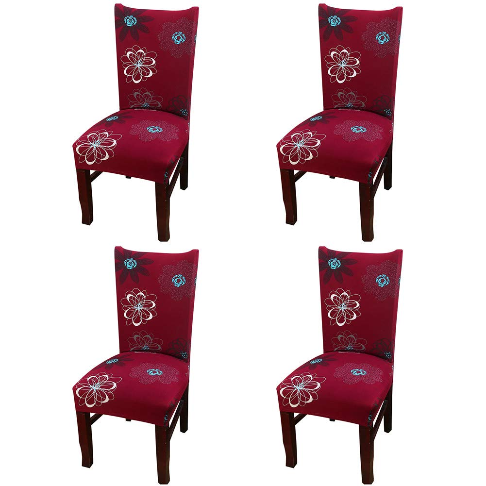 Best dining room chair covers set red