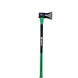 Hooyman Splitting Maul with Heavy Duty Construction, Convex Grind Blade and Ergonomic Non-Slip Handle for Felling, Hunting, L