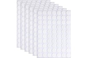 PORMKIG 350pcs Transparent Double-Sided Sticky Adhesive Dots Stickers, 10mm/0.24” Small Round Clear Acrylic Putty Glue Heavy Duty, Removable Waterproof Strong No Trace Sticker for Handmade Crafts Card Making