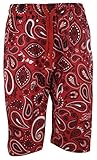 Mens Paisley Bandana Shorts (S-3XL)
