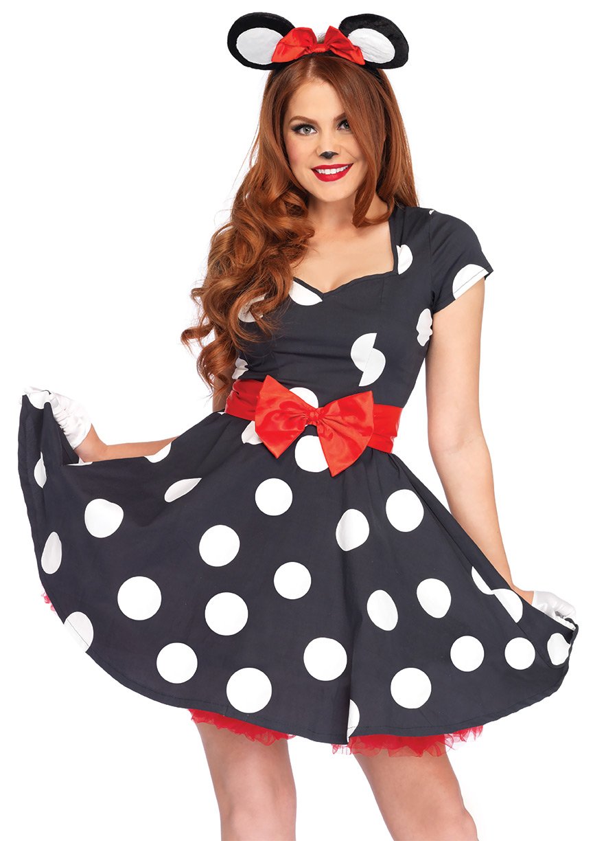 Leg Avenue Miss Mouse Women's Costumes, Medium/Large