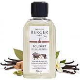 MAISON BERGER Reed Diffuser Refill, 200 ml, Vanilla Magnificence | Fragrance Refill for Reed and Ceramic Diffusers, Passive Diffusion, ~6 Weeks, No Flame or Electricity, Made in France