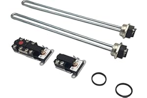 ALLTEMP Electric Water Heater Tune-Up Kit, Includes Two 4500W 240V Water Heater Elements, Upper Thermostat, Lower Thermostat, Two Elements Gaskets