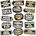 PartyGraphix Retirement Photo Booth Props - European Made Retirement Party Supplies - Easy to Assemble Selfie Props - Decorations Kit Includes 15 Pieces