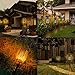 4Pack Solar Tiki Torches with Flickering Flame,Waterproof Solar Torch Light with Flickering Flame,Solar Garden Lights Deck Decorations Outdoor,Solar Lights Outdoor Decorative Garden Patio Deck Yard