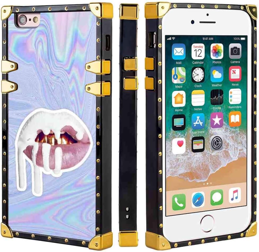 uagksaa Square Corner Cover Case Fit for iPhone 6 (2014), iPhone 6S (2015) 4.7" Do Astronauta Do Free Fire