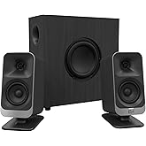Klipsch ProMedia Lumina 2.1 Computer Gaming System with Subwoofer and RGB Lighting Effects Built-in