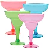 Party Dimensions Neon 12 Count Plastic Margarita Cup, 12-Ounce