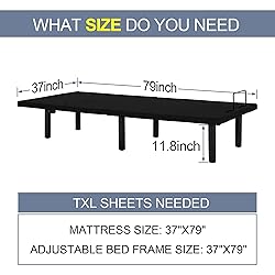 Fromann Adjustable Electric Twin XL Bed Base Frame