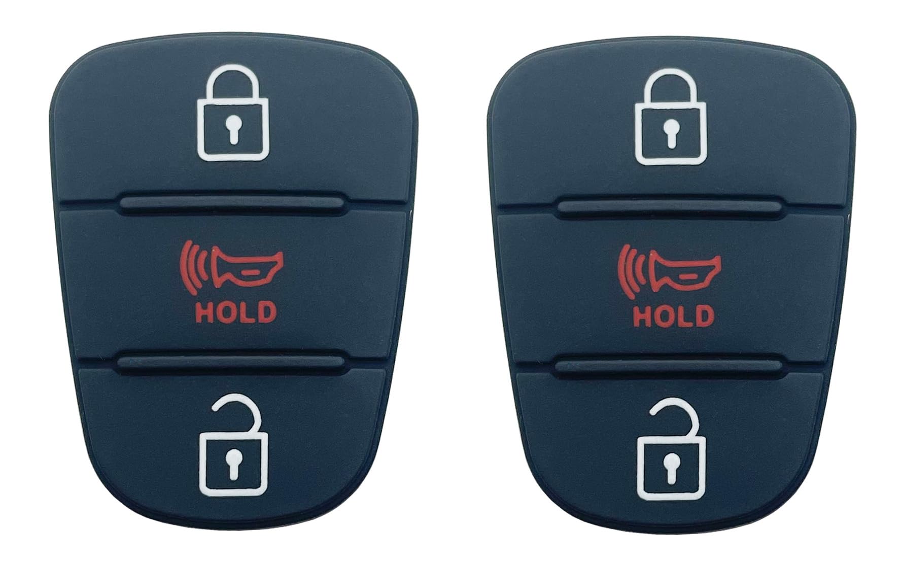 Photo 1 of 1 Buttons Car Remote Fob Case Key Fob Rubber Button Pad Insert Keypad Replacement Fits for Kia Soul 2010-2013 Kia Rio Sportage 2012-2014 (for Kia, 1)